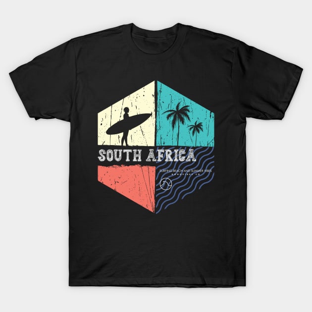 South Africa surfing T-Shirt by SerenityByAlex